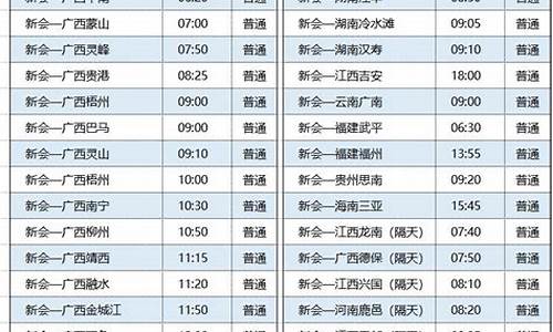 合肥汽车站时刻表_合肥汽车站时刻表查询